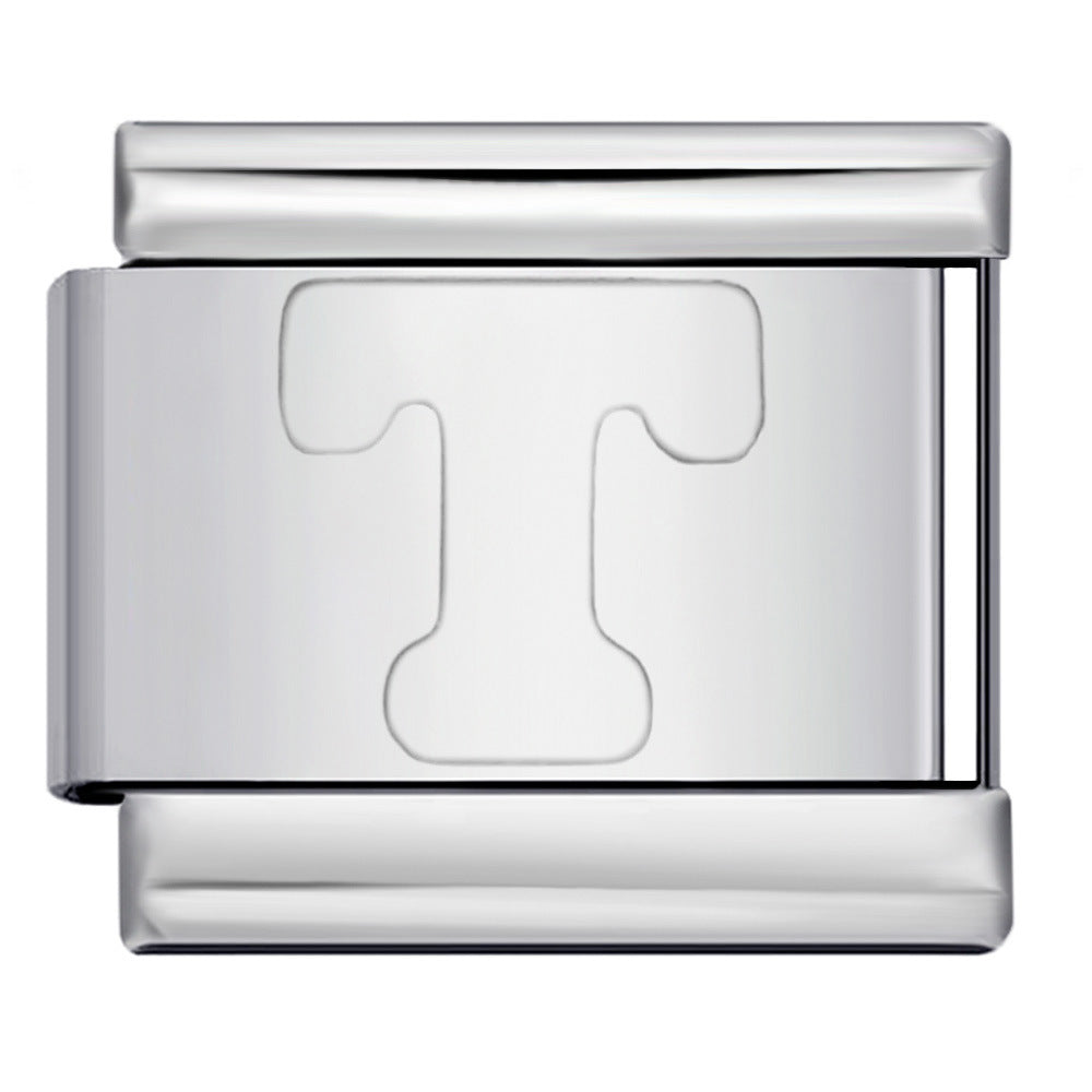 Wholesale Italian Charm Bracelet 9mm DIY Splicing Removable English Letters Stainless Steel Composable Bracelet