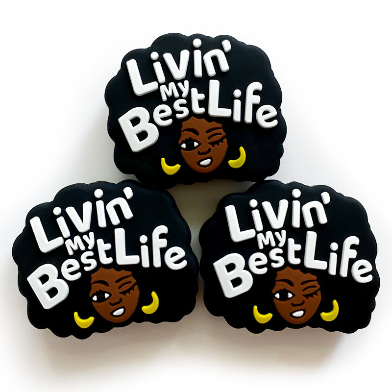 Wholesale 10pcs Silicone Beads Girls Beads DIY Handmade Beaded Pen Accessories ACC-BDS-WDX046