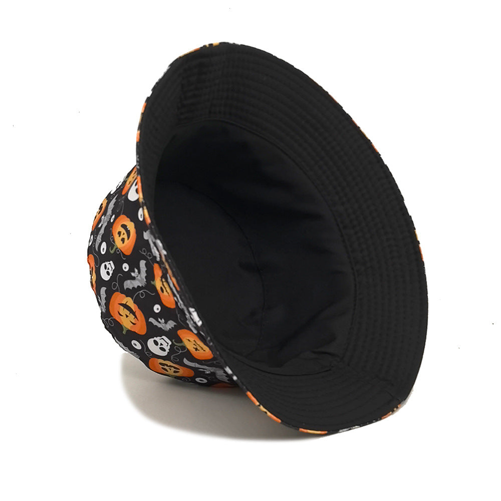 Wholesale  Funny Pumpkin Lantern Printed Bucket Hat
