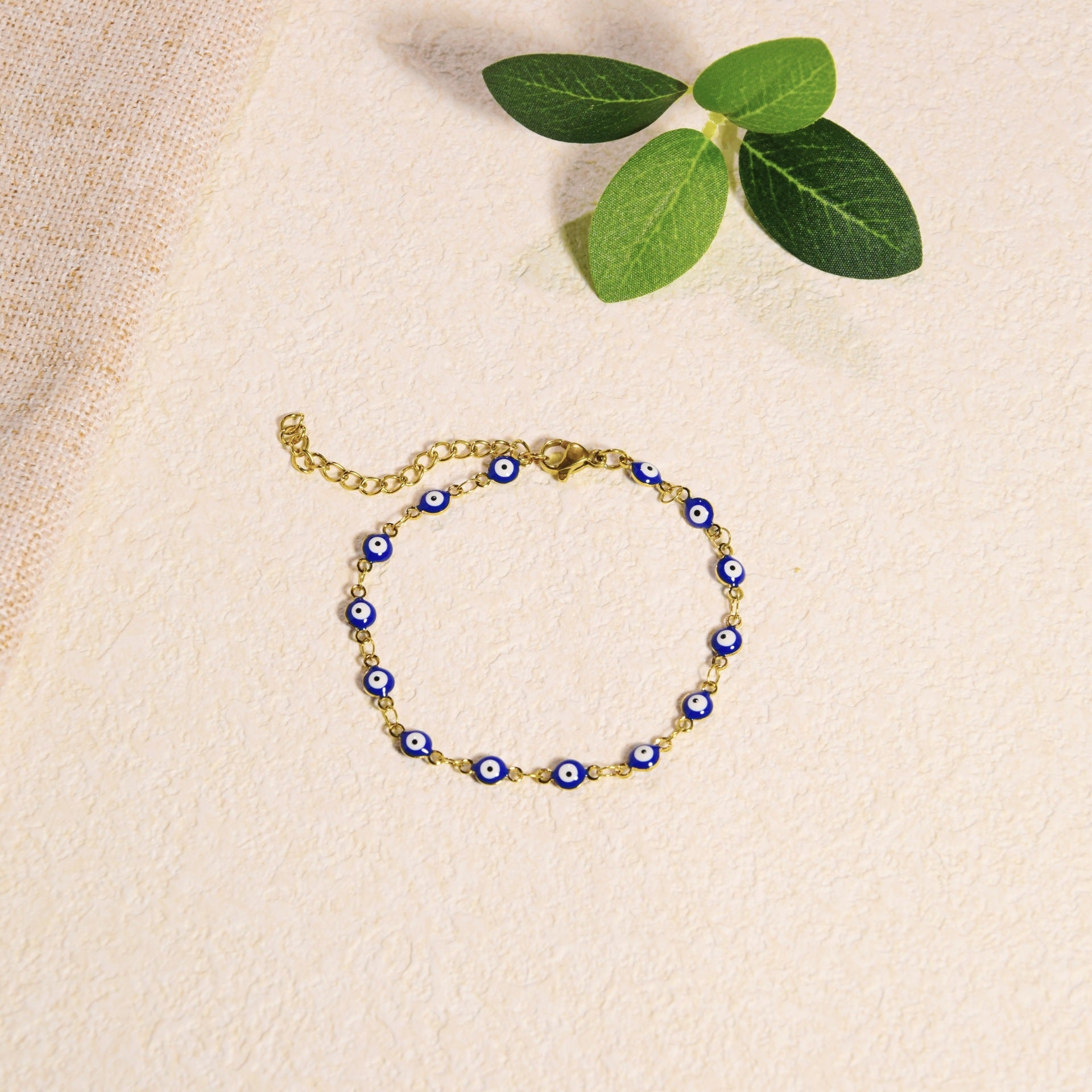 Wholesale  Stainless Steel Jewelry Retro Devil's Eye Geometric Bracelet