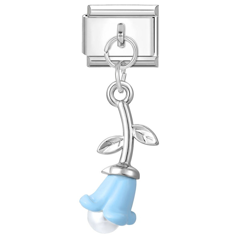 Wholesale Italian Charm Bracelet 9mm DIY Splicing Creative Pendant Stainless Steel Composable Bracelet