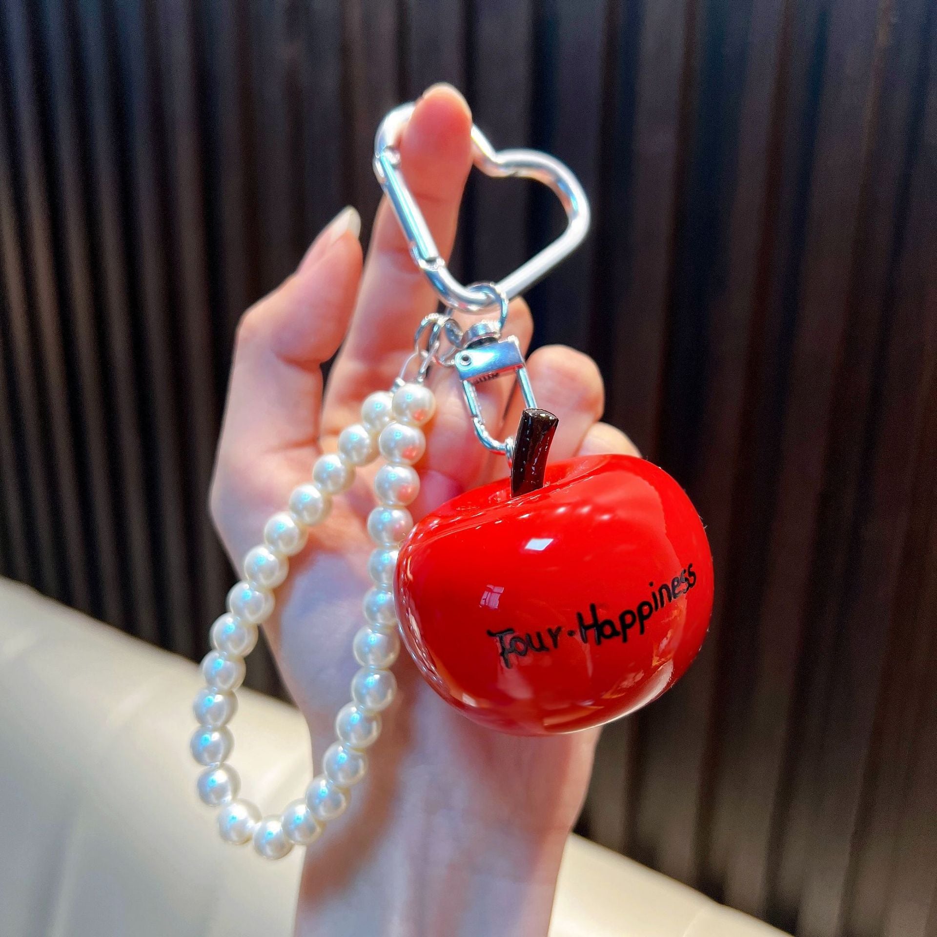 Wholesale Trendy Resin Bead Keychain Keyring Charm for Car Key Bag Decor