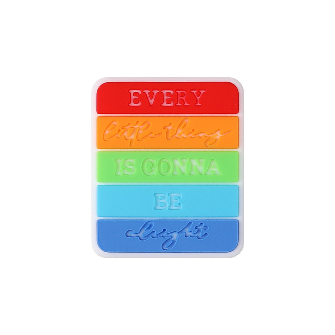 Wholesale 20pcs Rainbow Letter Focal Beads DIY Bead Accessories ACC-BDS-RongFa057