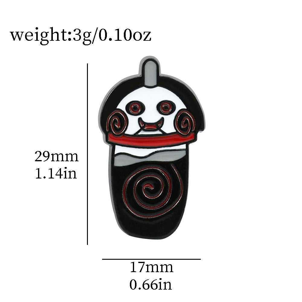 Wholesale Halloween milk tea cup shape  brooch