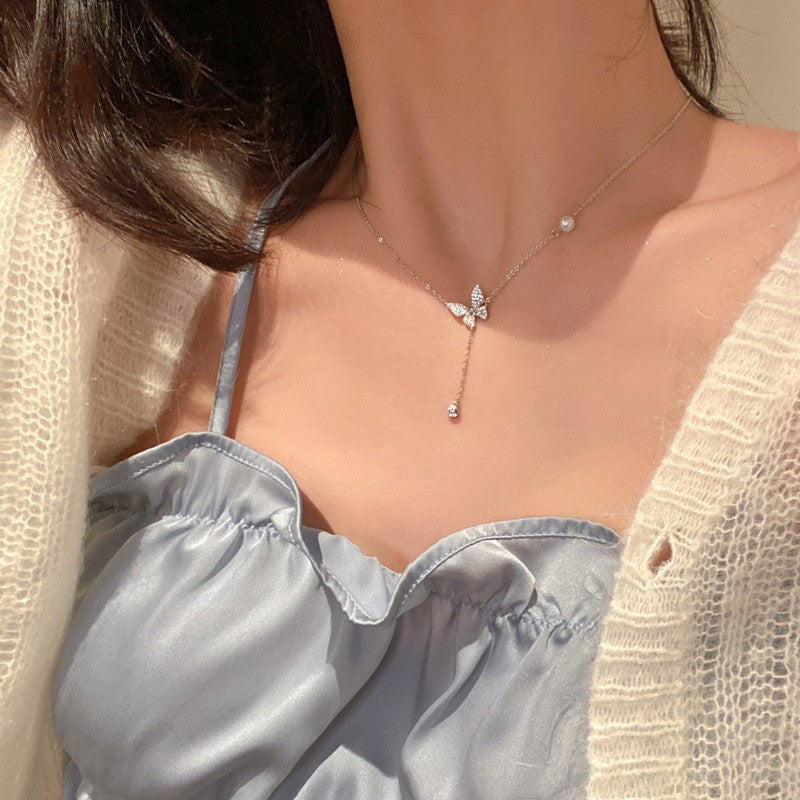Wholesale Butterfly Light Luxury Clavicle Necklace