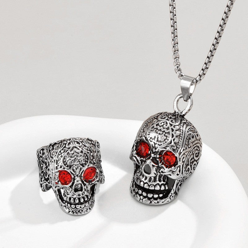 Wholesale Skull Pendant  Stainless Steel Necklace