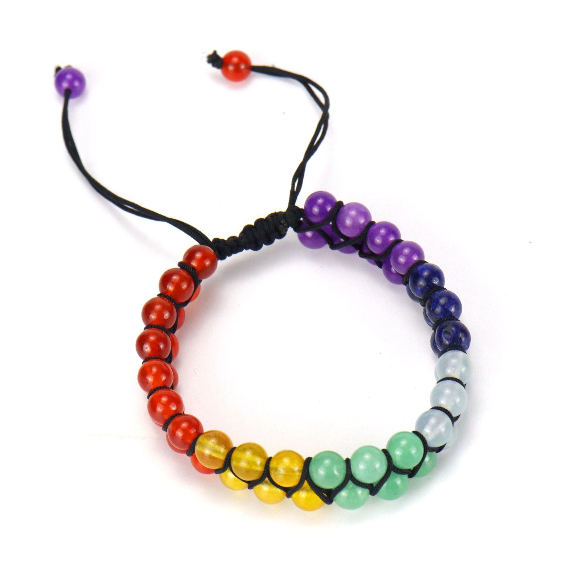 Wholesale Geometric Hand-Woven Amethyst Crystal Double-Layer Women' s Bracelet Fashion Accessory Gift