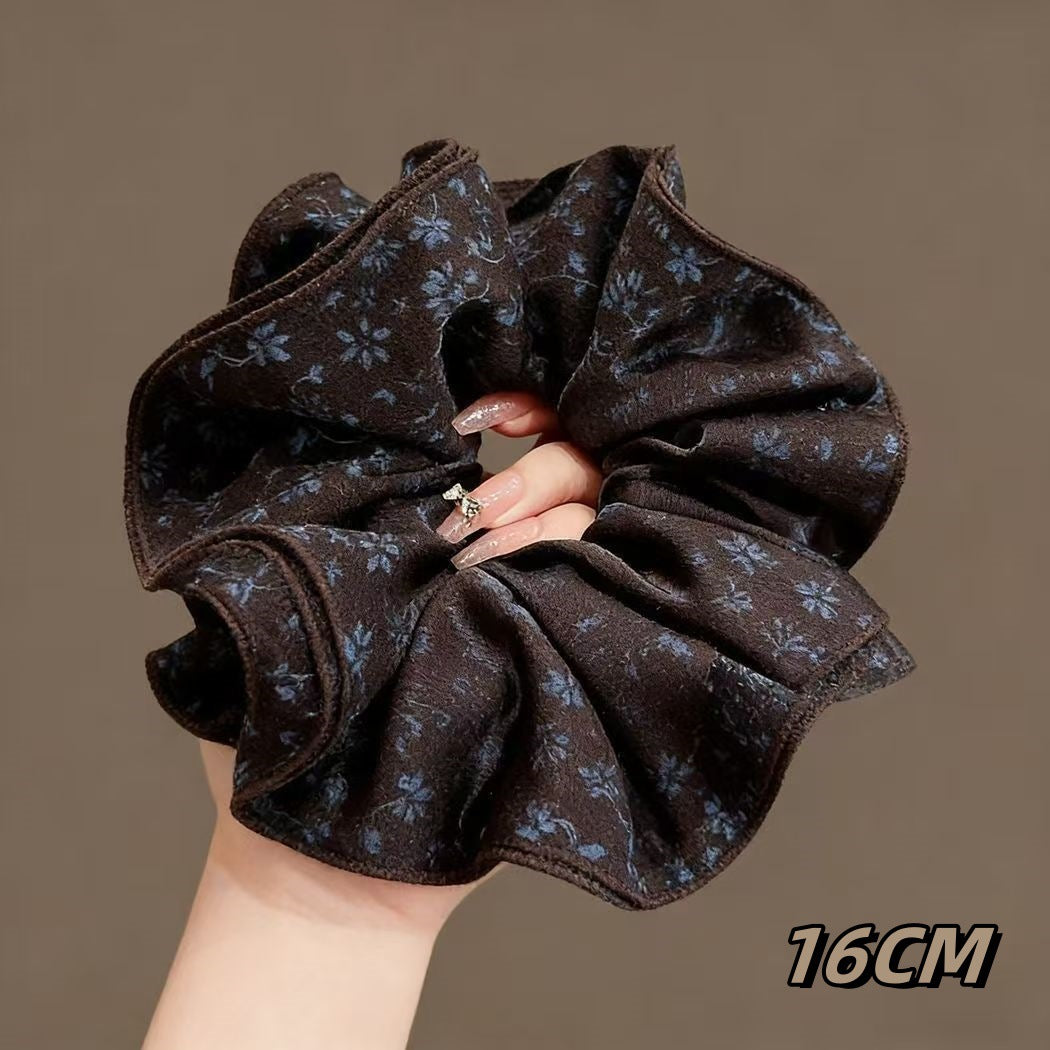 Wholesale Chunky Rainbow Polka Dot Lace Scrunchie Sweet Hair Tie Fashion Accessory Everyday Gift