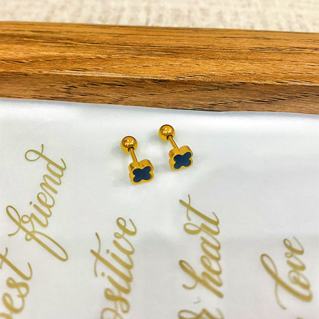 Wholesale Titanium Steel Non-fading Screw Mini Earrings ACC-ES-YZXW001