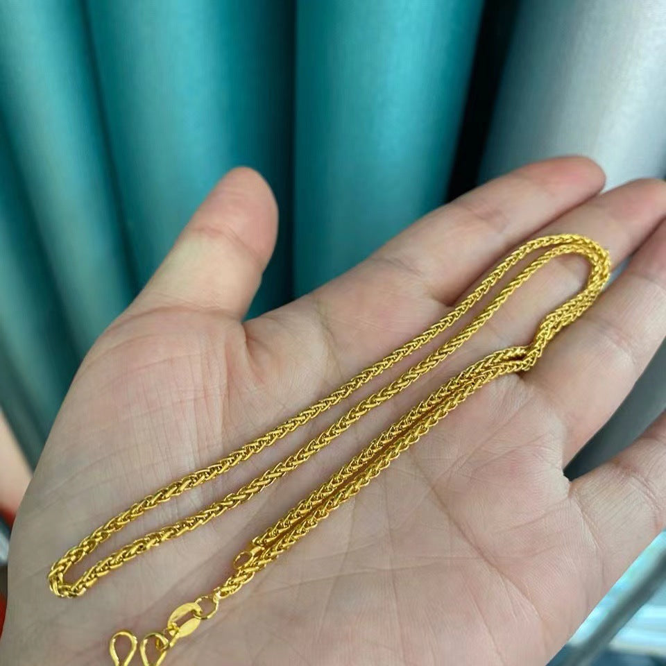 Wholesale sweater chain rice button jewelry necklace