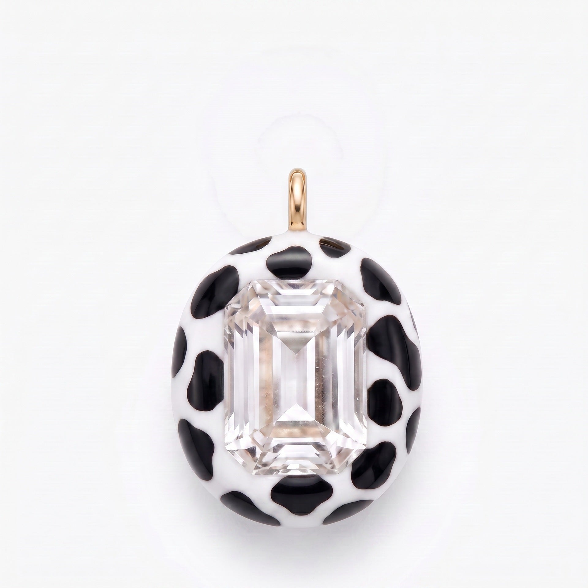 Wholesale Stainless Steel Zebra Pattern Pendant With Open Chain 18K Gold Tone Finish DIY Jewelry Accessory For Fashion Gift