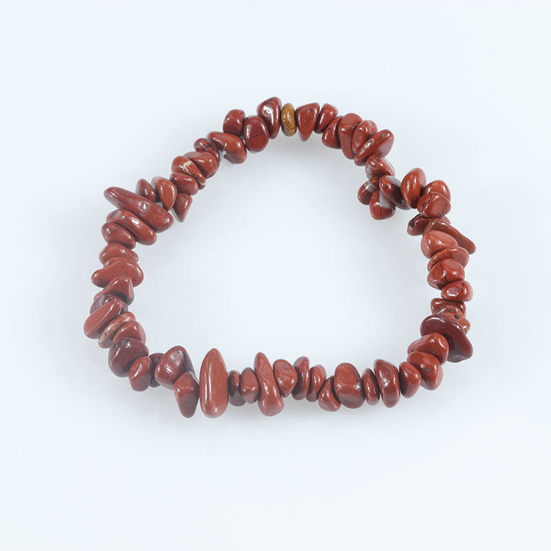 Wholesale Natural colorful gravel hand-woven elastic boho bracelet