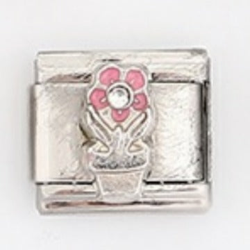 Wholesale Italian Style Flower Modular Bracelet Stainless Steel Fashion Accessory For Gift And Resale