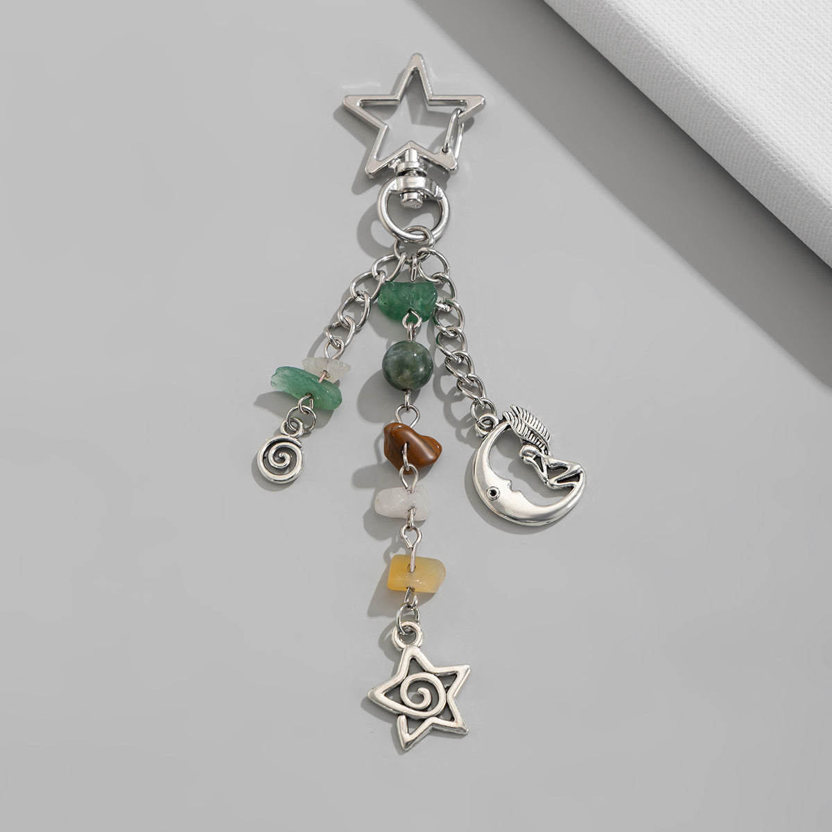 Wholesale Sweet-yet-Edgy Crescent Gold Plated Keychain