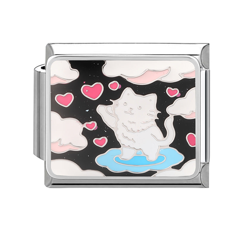 Wholesale Italian modular bracelet cartoon pet DIY