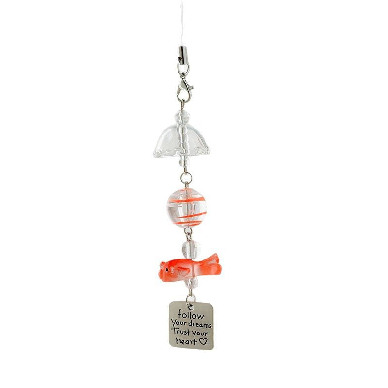 Wholesale  Cute Goldfish Wind Chimes Pendant Keychains