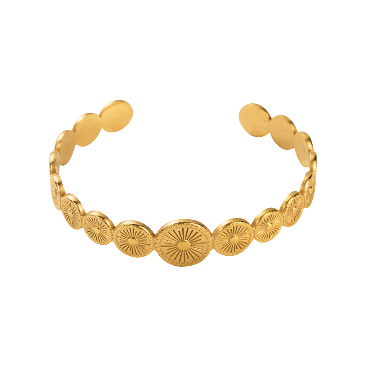 Wholesale Retro Simple Open Stainless Steel Bracelet ACC-BT-BP001