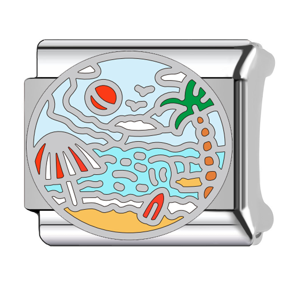 Wholesale  Italian Charm Bracelet 9mm DIY  Cartoon   Creative Stainless Steel Composable Bracelet