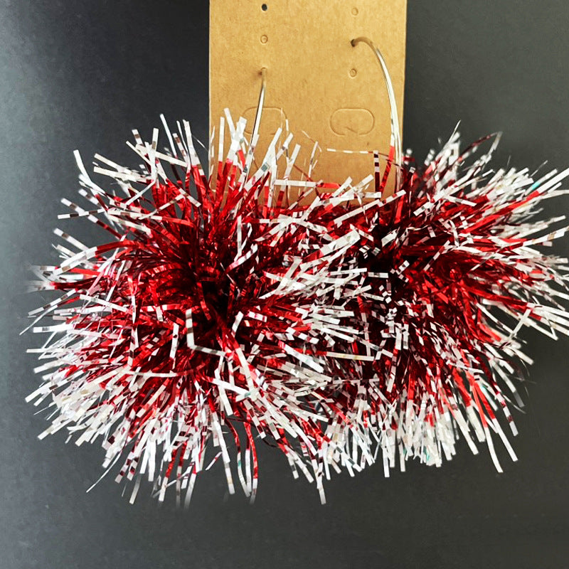 Wholesale 2 Pairs/pack Christmas Atmosphere Fireworks Earrings ACC-ES-HY179