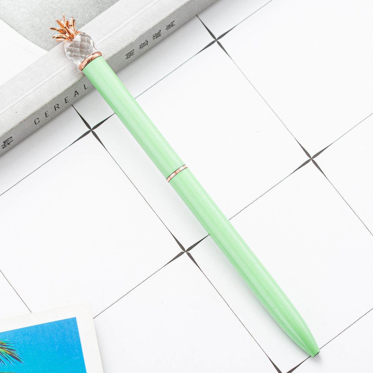Wholesale  Creative Pen Pineapple Crystal Ballpoint Pen