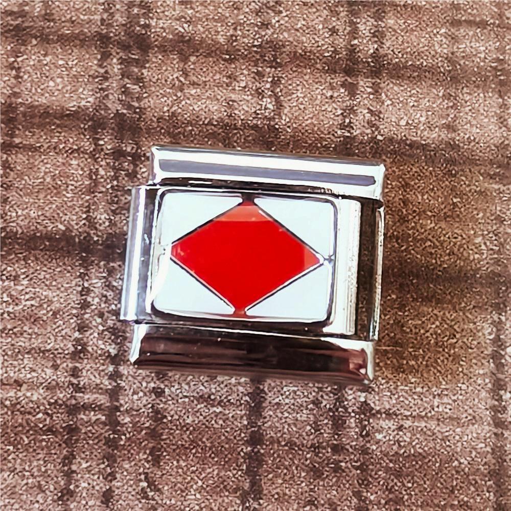 Wholesale 2pcs Italian Charm Bracelet 9mm DIY Splicing Removable Stainless Steel Flag Series Composable Bracelet ACC-BT-XY043