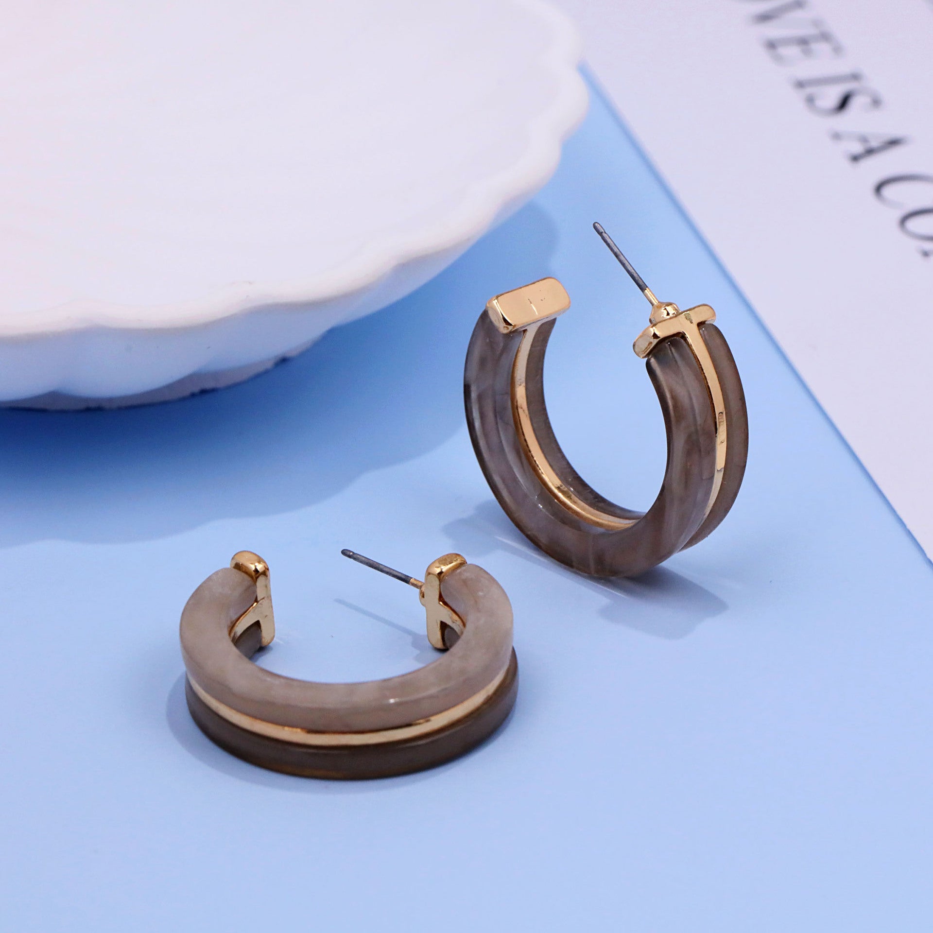 Wholesale  Vintage Bohemian C- shaped Earrings