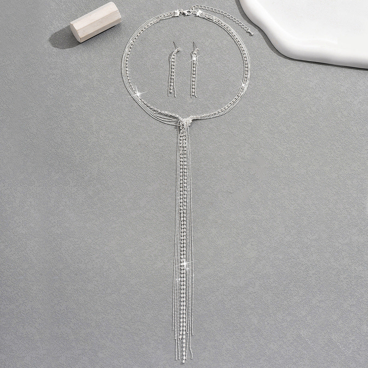 Wholesale  Exaggerated  Fashion Necklace Long Eardrop Water Drop Necklace