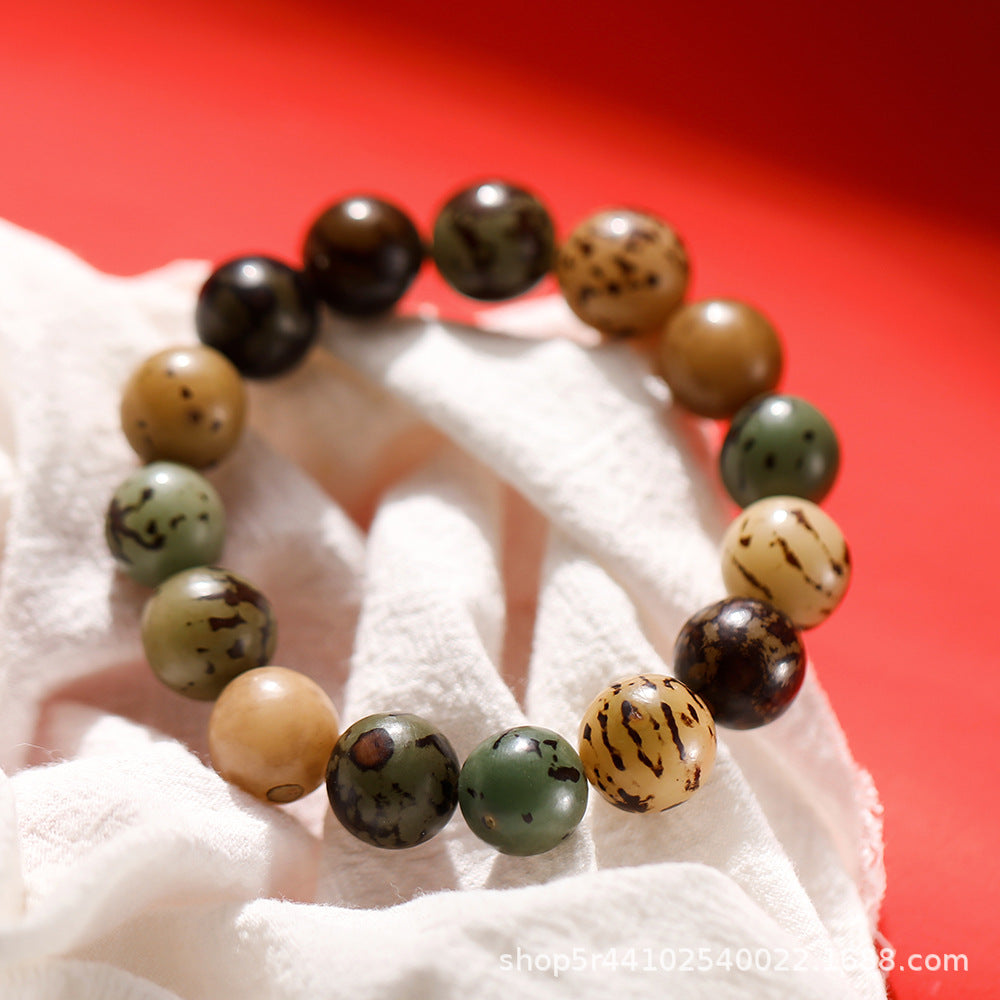 Wholesale Natural Blue Gradient Bodhi Seed Bracelet Buddhist Prayer Beads Fashion Accessory