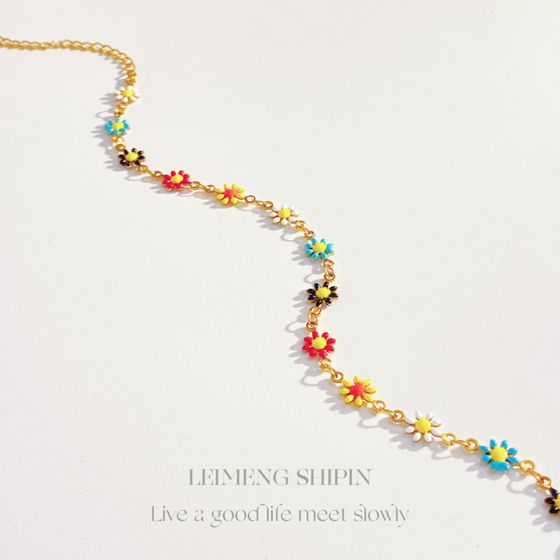 Wholesale Summer Daisy Flower Bracelet