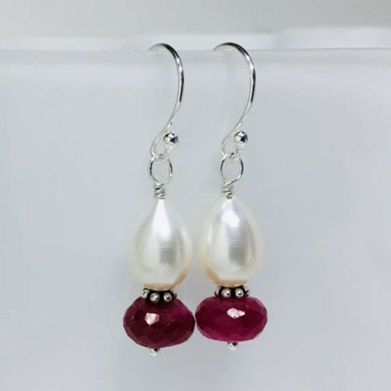 Wholesale Fashion Drop Shape Natural Pearl Earrings