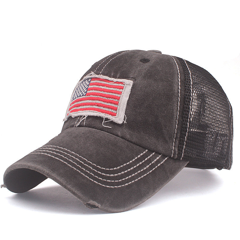 Wholesale American Flag Padded Embroidered Sports Baseball Cap
