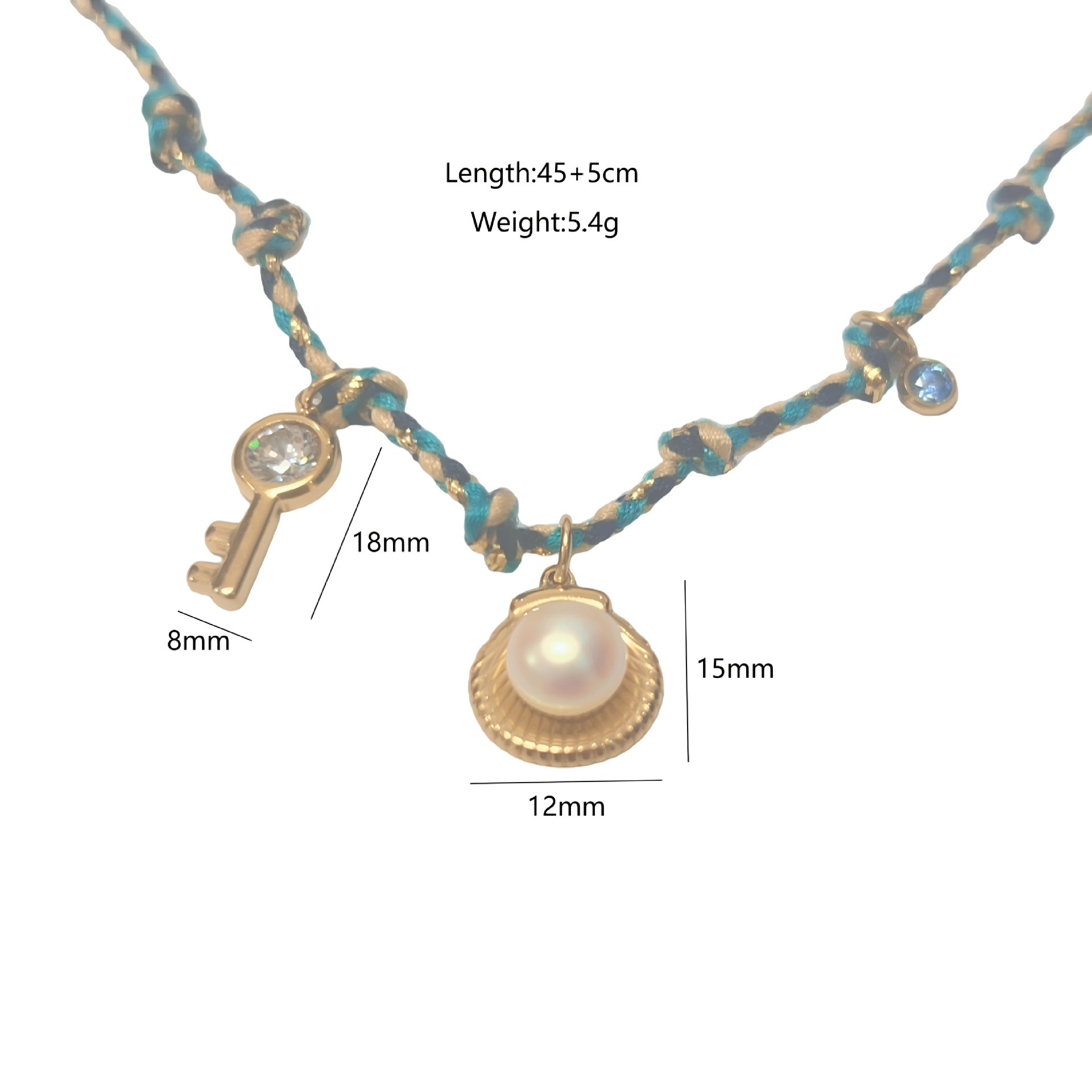 Wholesale  Titanium Steel handmade color rope necklace