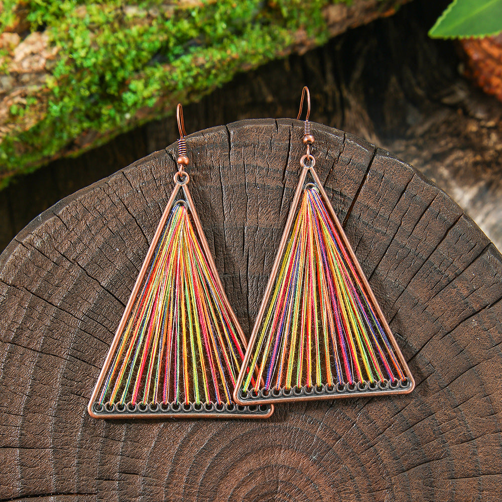 Wholesale Bohemian Tassel Earrings Handmade Zinc Alloy Retro Party Gift