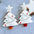 Wholesale Christmas Earrings Fashion Christmas Tree Christmas Hat Christmas Crutch Earrings Niche Geometric Sweet Christmas