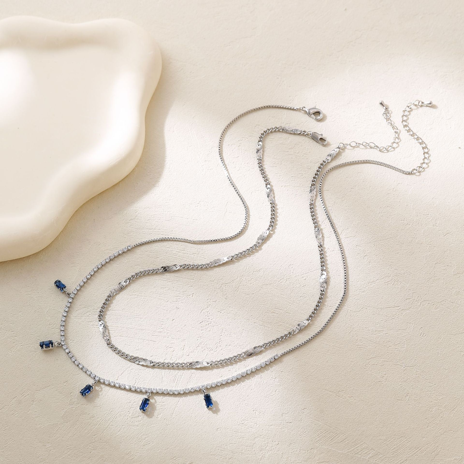 Wholesale Gold and Silver Two-color Necklace