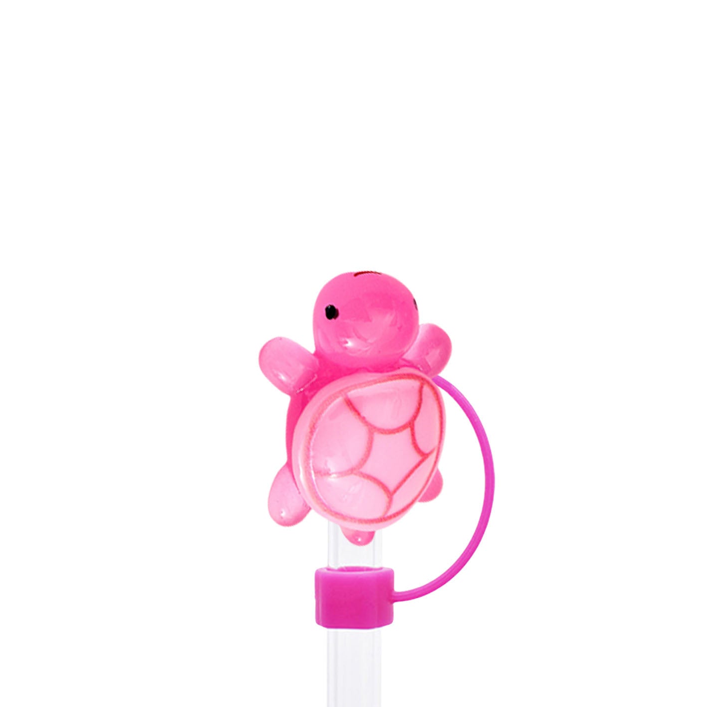 Wholesale 10pcs Luminous Turtle Series 10mm Straw Cover Straw Tube Cap