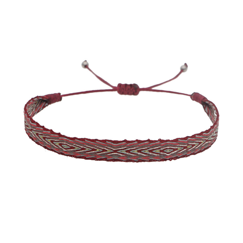 Wholesale Ethnic Style Webbing Lucky Stacking Bracelets Miyuki ACC-BT-Qiqi020
