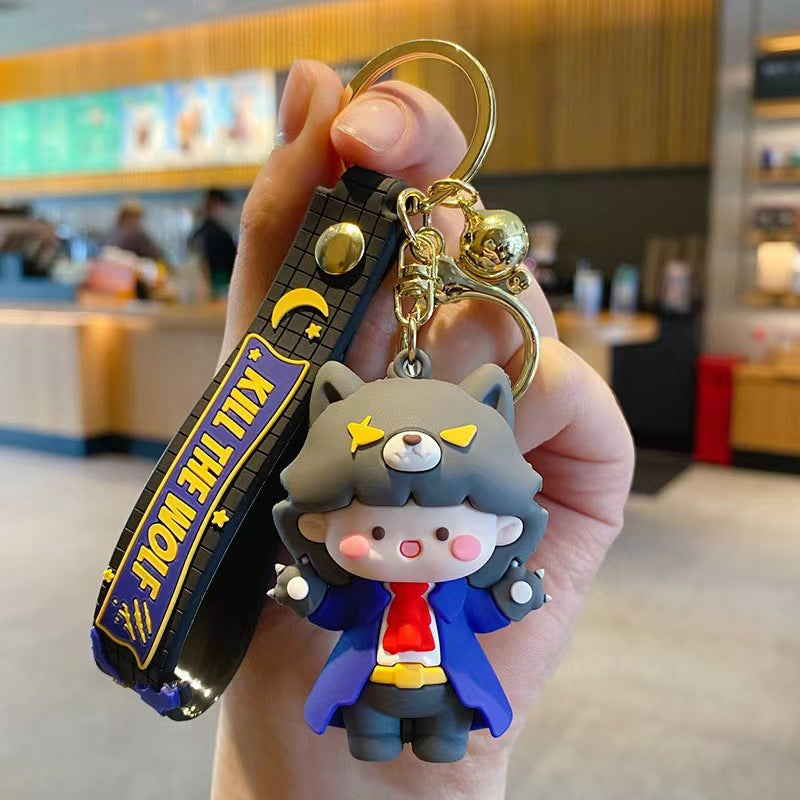 Wholesale Cute cartoon silicone keychain