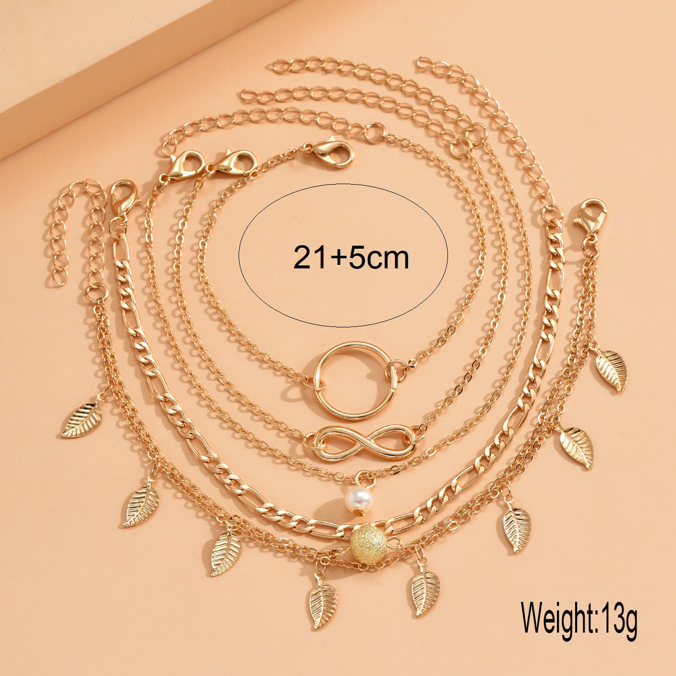 Wholesale five piece multi-layer ankle