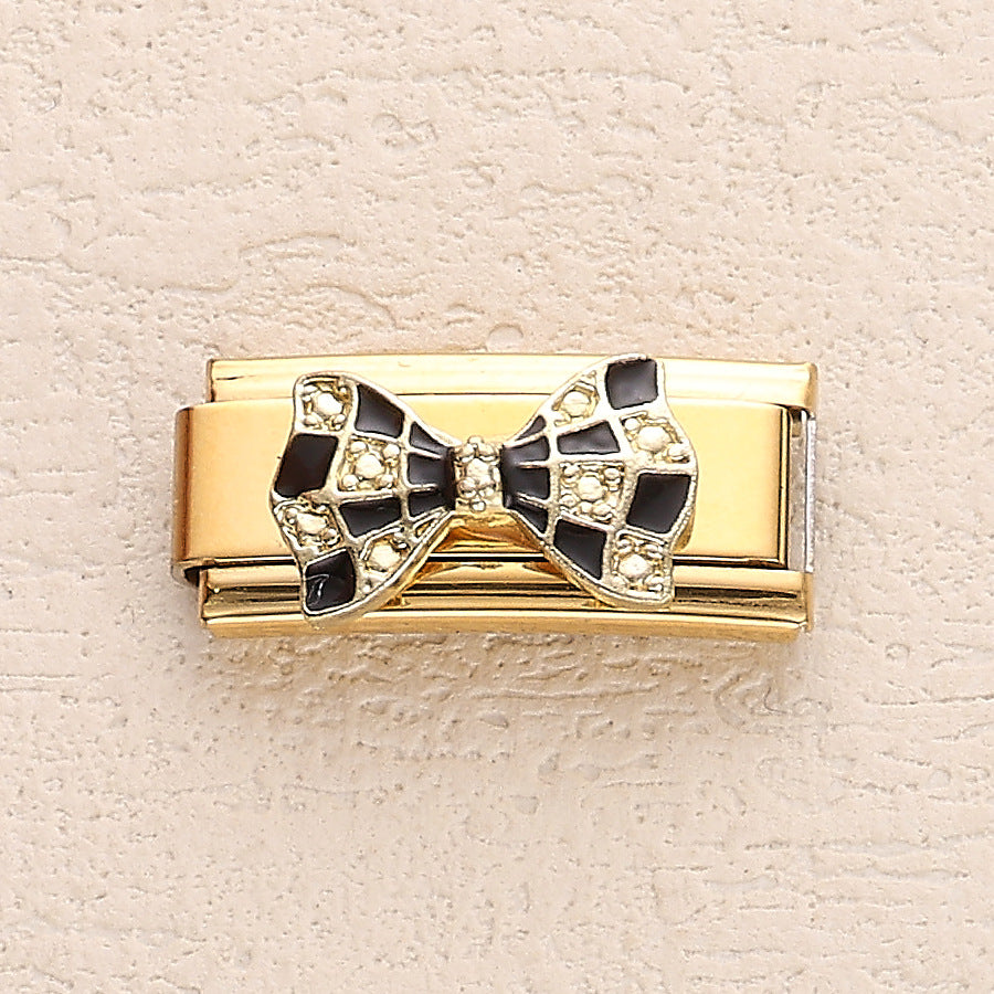 Wholesale 10pcs Italian Charm Bracelet 9mm DIY Splicing Cute Creative Stainless Steel Composable Bracelet