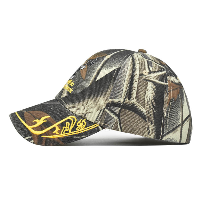 Wholesale Trendy 3D Embroidered Animal Baseball Cap Camouflage Deer Adjustable Summer Sun Hat