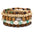 Wholesale Colorful Wooden Beads Flower Five-piece Bracelet