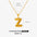 Wholesale stainless steel 26 letter necklace