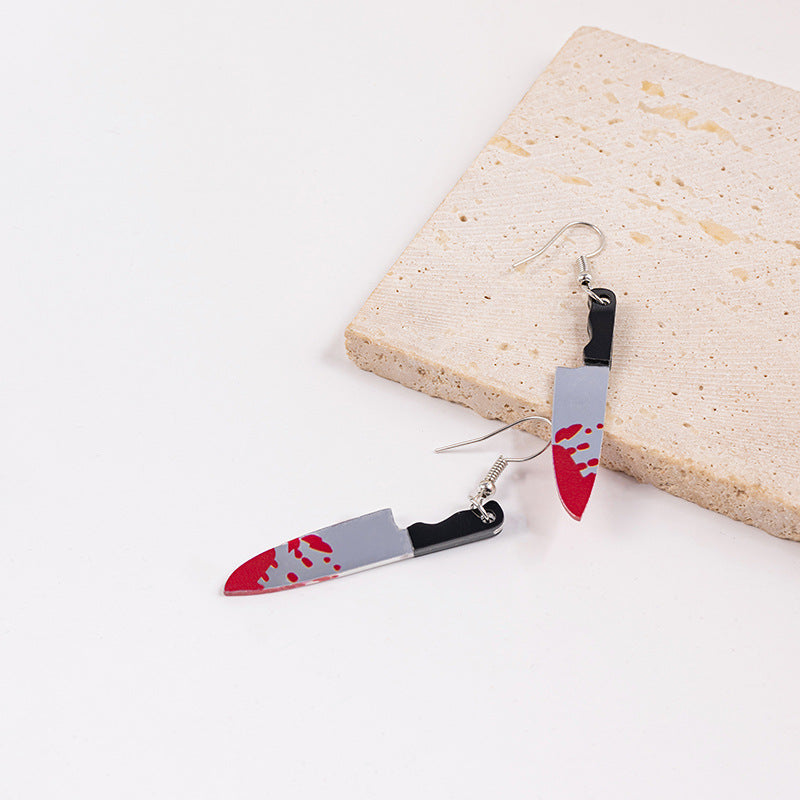 Wholesale   horror  knife earrings