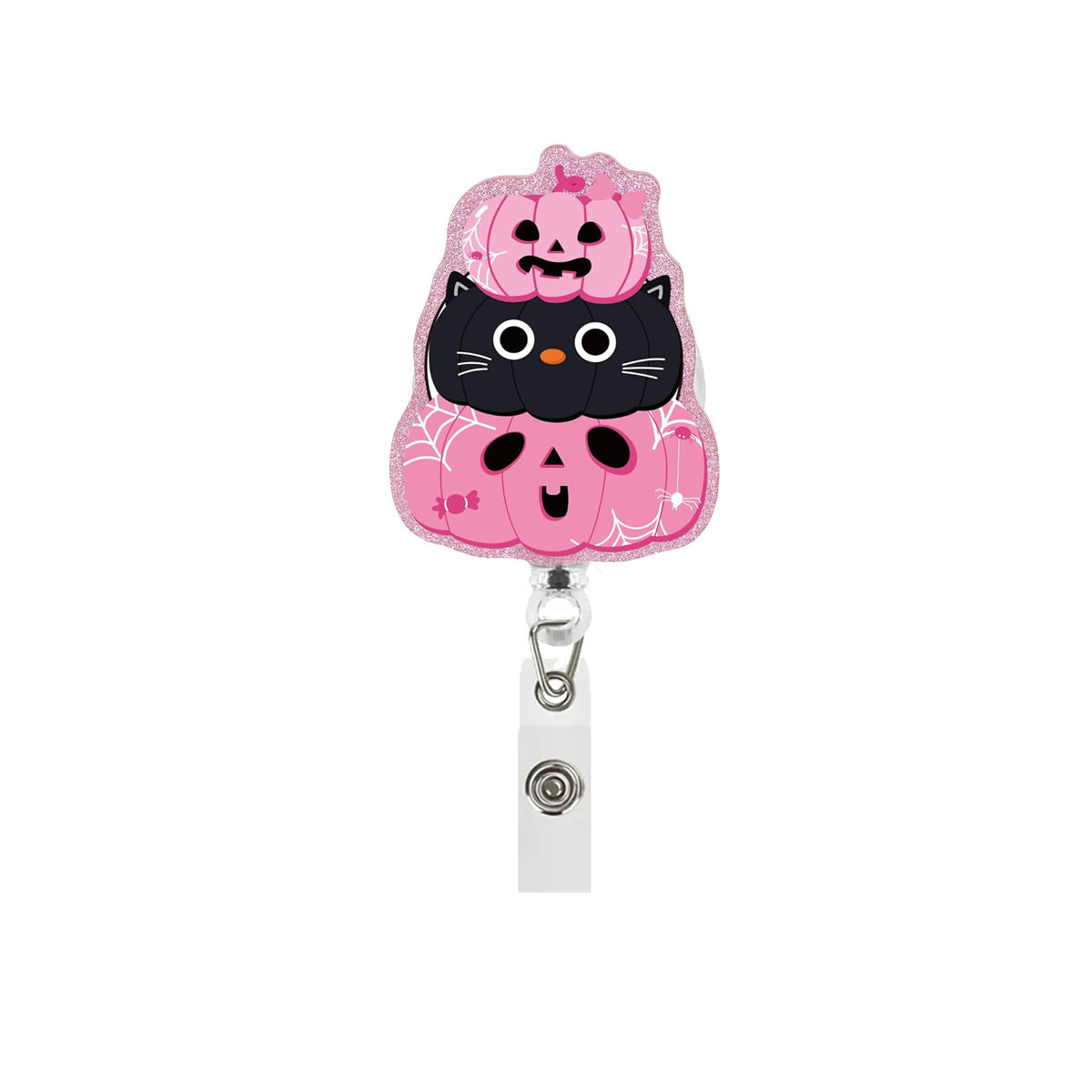 Wholesale Acrylic Ghost Retractable Badge Reel  Gift DIY Accessory