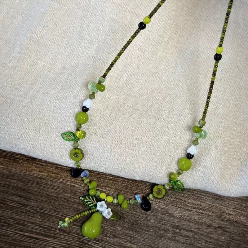 Wholesale Cartoon Elephant and Cat Beaded Necklace