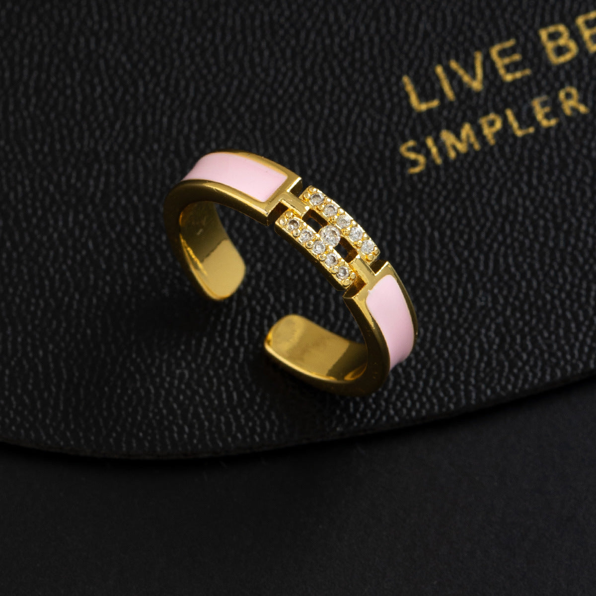 Wholesale Stylish Butterfly Ring Copper Zircon Adjustable Finger Ring Fashion Jewelry Accessory For Resale