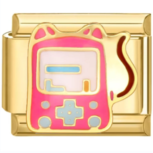 Wholesale Italian Charm Bracelet 9mm DIY Splicing Cartoon Game Console Stainless Steel Composable Bracelet