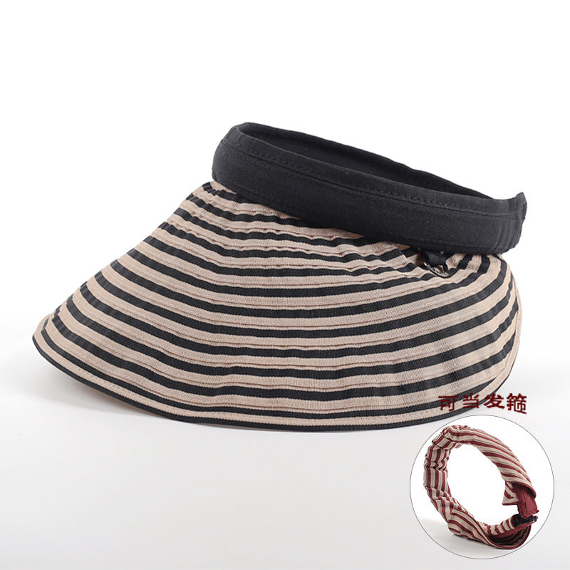 Wholesale  Outdoor Travel Classic Plaid All-match Hair Clip Hat Bucket Hat