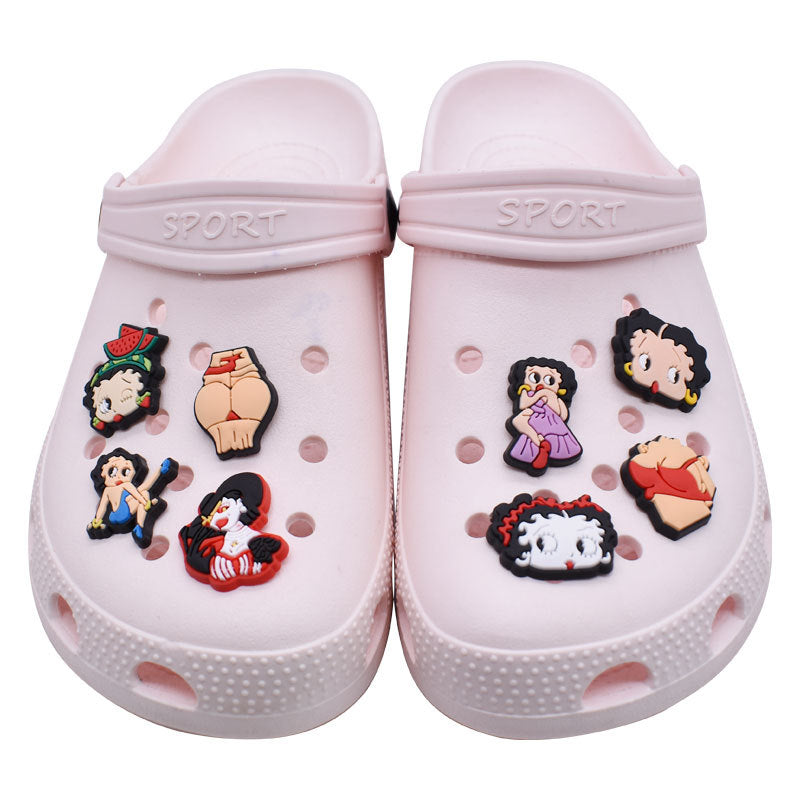 Wholesale Random 100pcs Cartoon Shoes Accessories Shoes Charms ACC-SC-RYY054